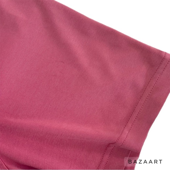 Peter Millar Mens Golf Polo Shirt Size M Pink Polyester Short Preppy Casual - Picture 9 of 16
